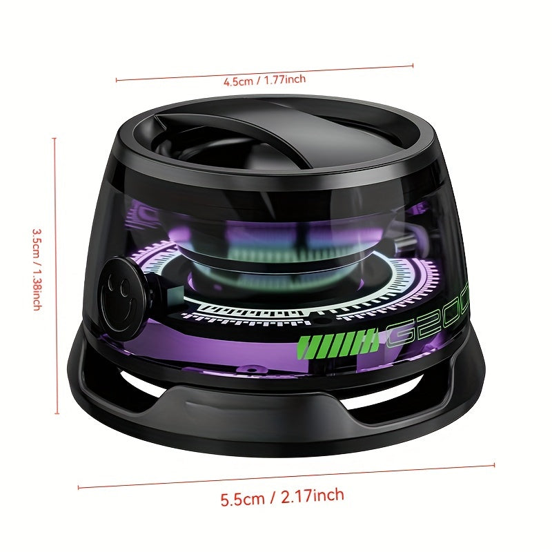 Wireless TWS Mini Speaker With RGB Lighting (Black)