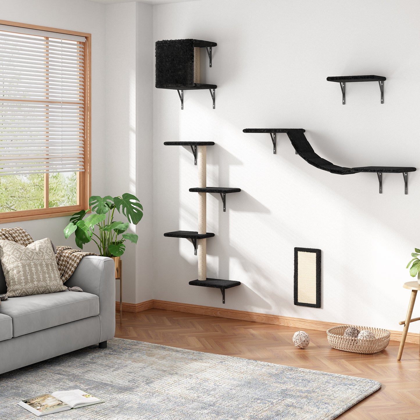 Cat Wall Mounted Cat Climber System (5 Pcs.)