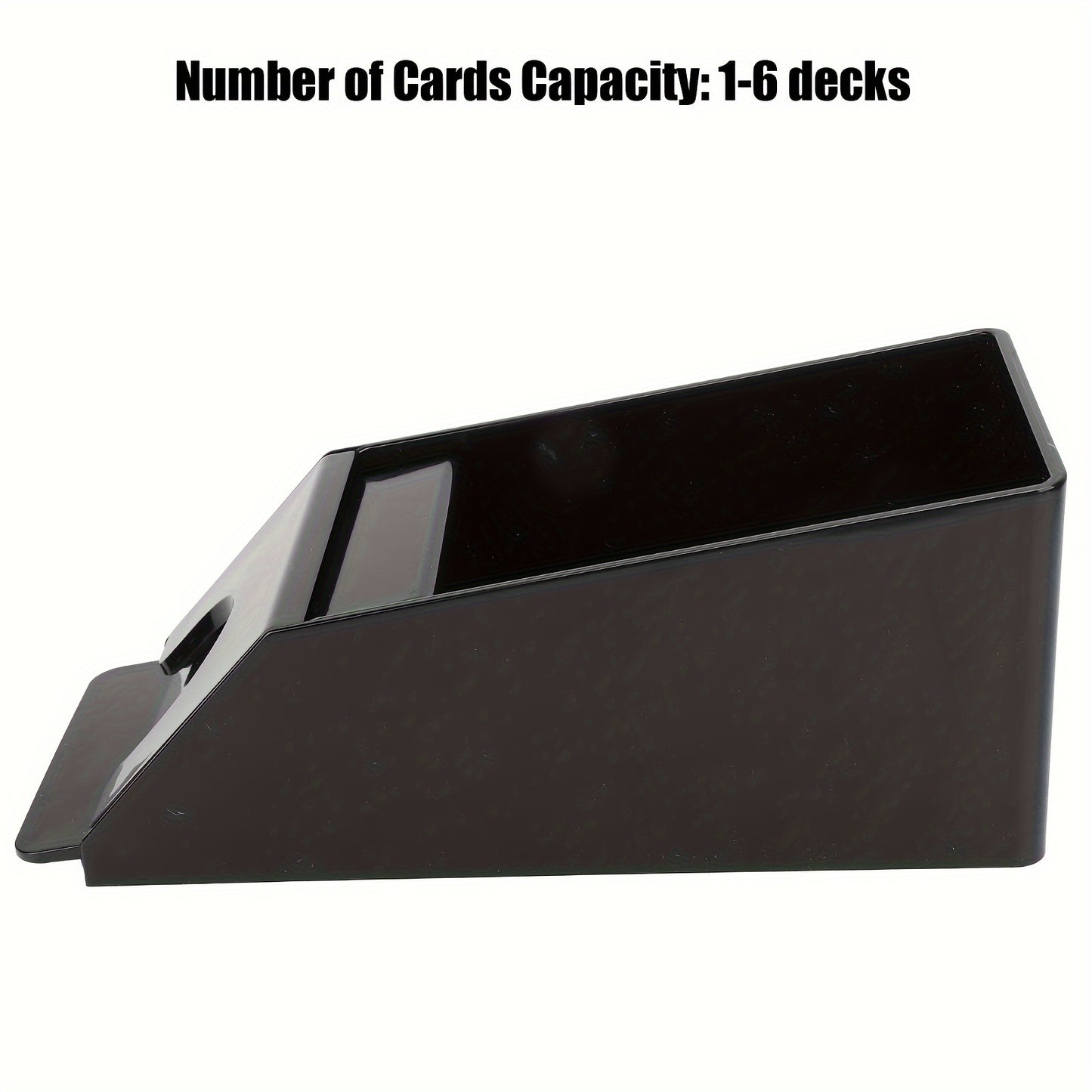 Black Jack Dealing Shoe 6-8 Deck Game Accessory (Black)