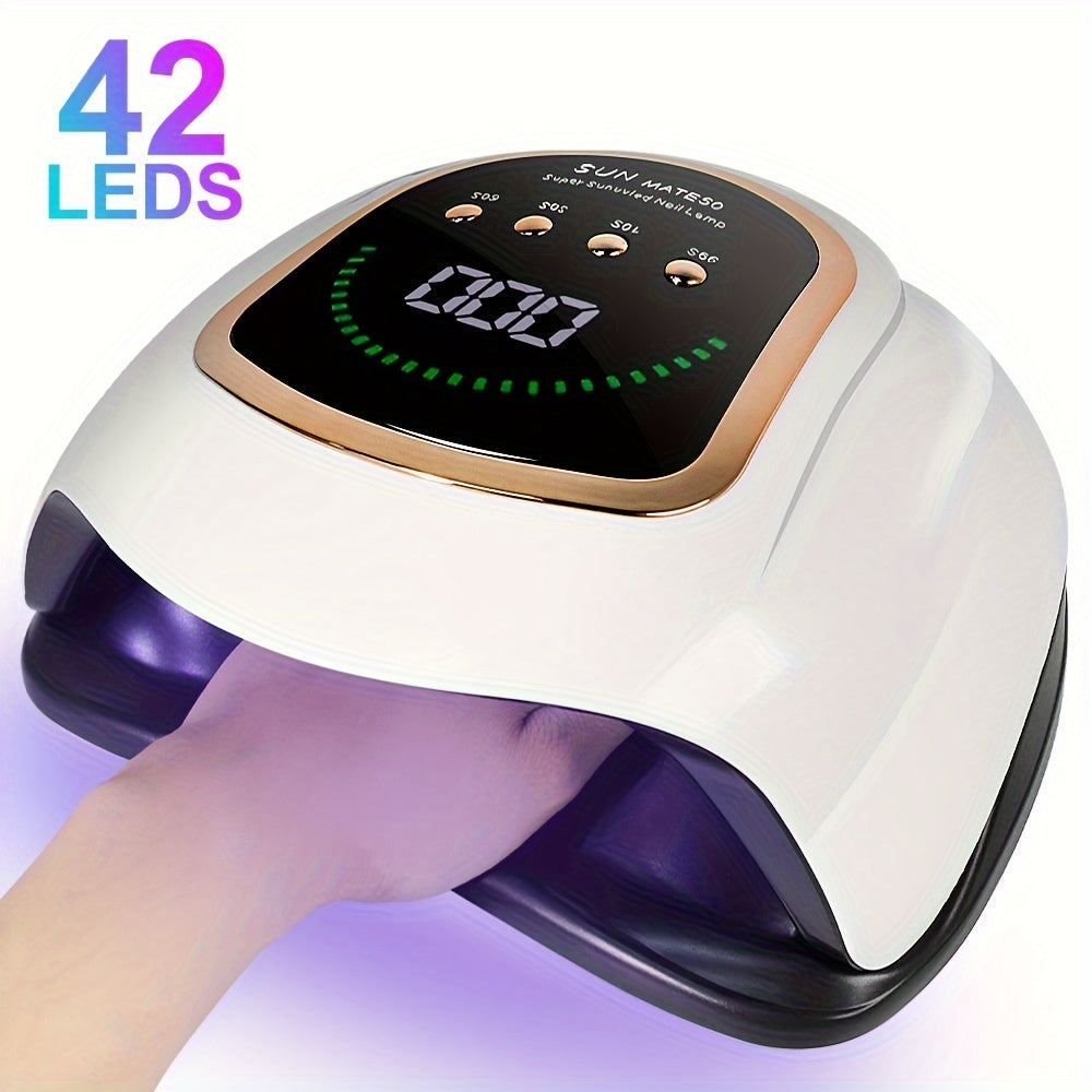 High-Power Gel Nail Lamp Dryer (white)