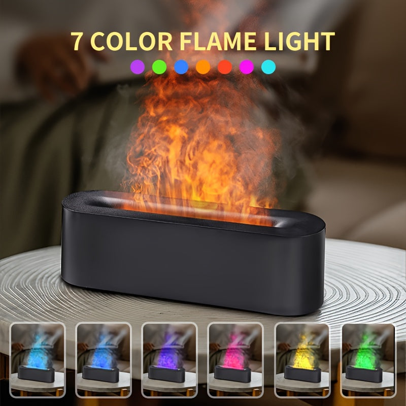 Simulation Flame Light Humidifier & Aromatherapy Diffuser