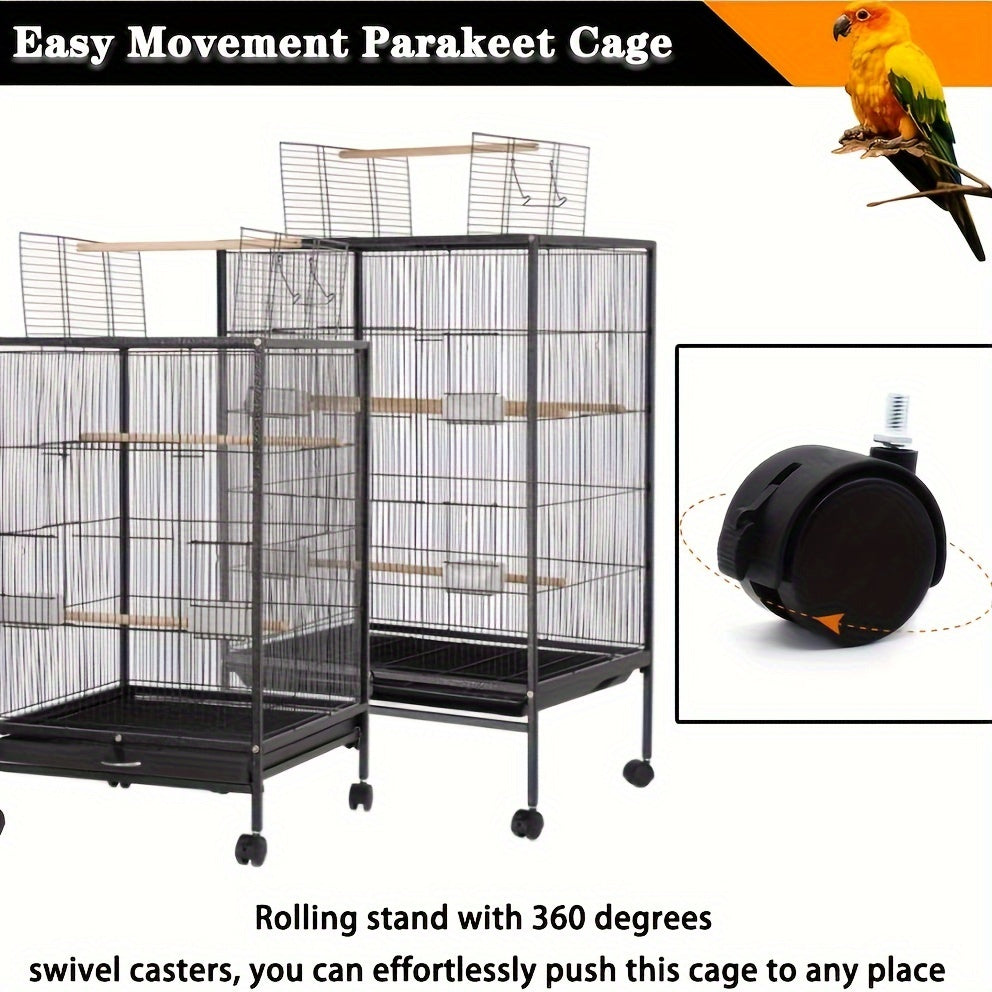 Bird Villa Cage With Stand And Accessories