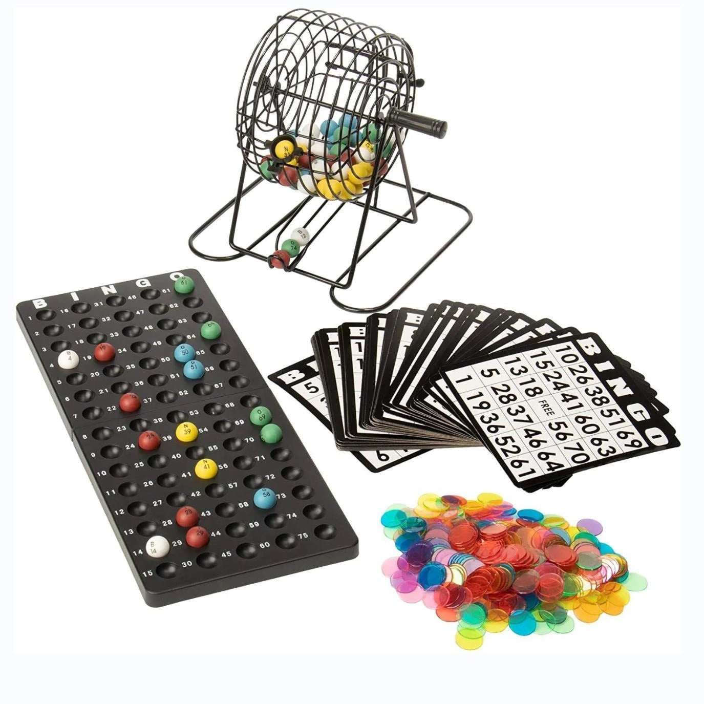 Deluxe Bingo Set 6 Inch Roller Cage System