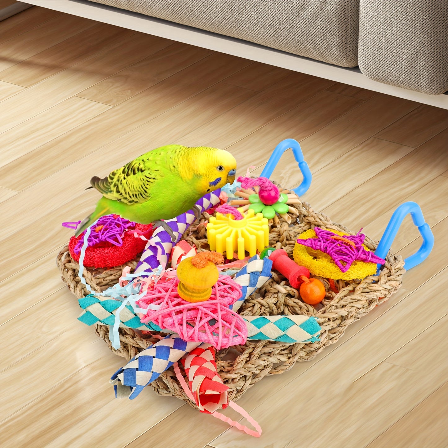 Chewing Bird Toy Seagrass Woven