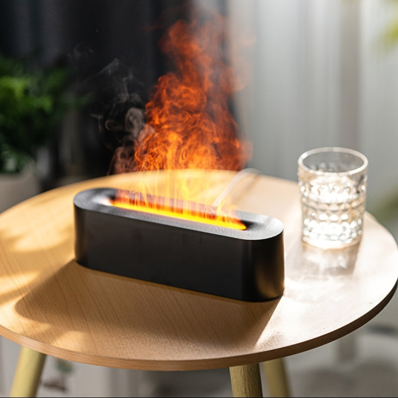 Simulation Flame Light Humidifier & Aromatherapy Diffuser