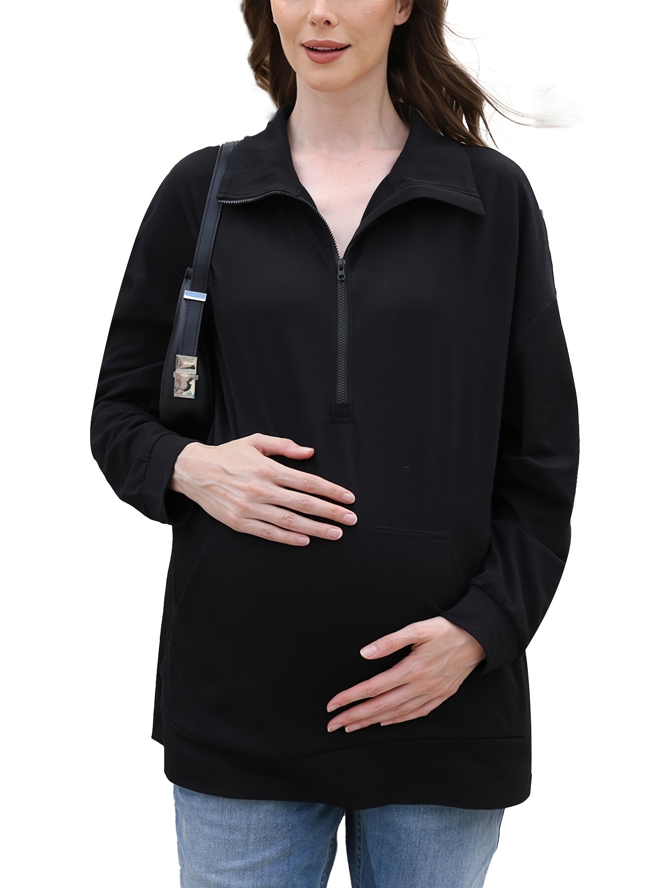 Maternity Shirts Half Zip Pullover (Assorted Options)