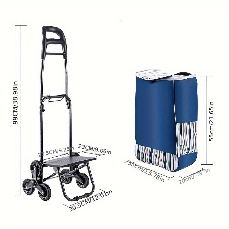 Folding Travel Cart With Adjustable Handle