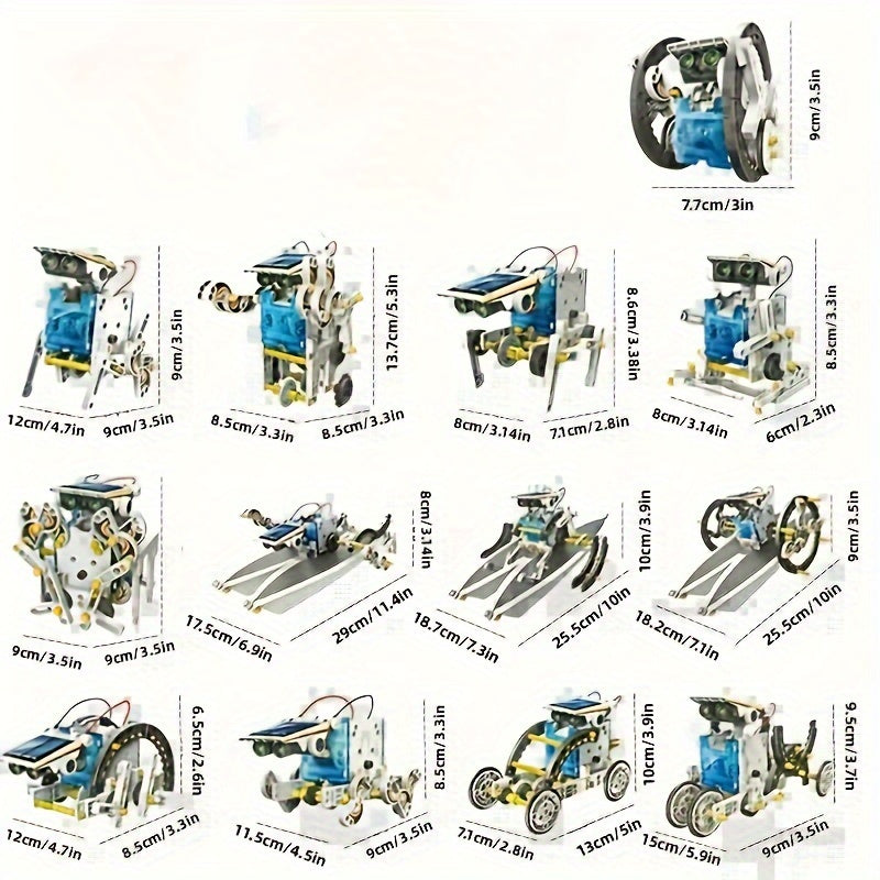 STEM 13 In 1 Solar-Powered Robot Kit