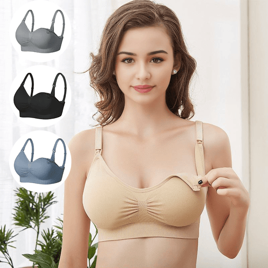 Nursing Bra Cotton Knit Fabric (Assorted Options)