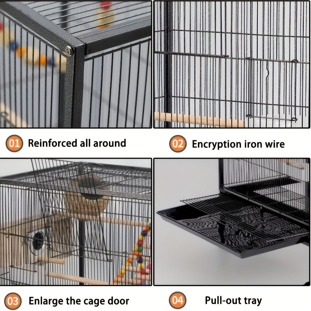 Bird Villa Cage With Stand And Accessories